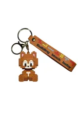 'Büyük Boy Lüks Anahtarlık Mınecraft Kahverengi