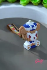 'Büyük Boy Lüks Anahtarlık Mınecraft Mavi