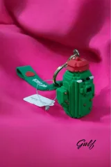 'Büyük Boy Lüks Anahtarlık Mınecraft Yeşil