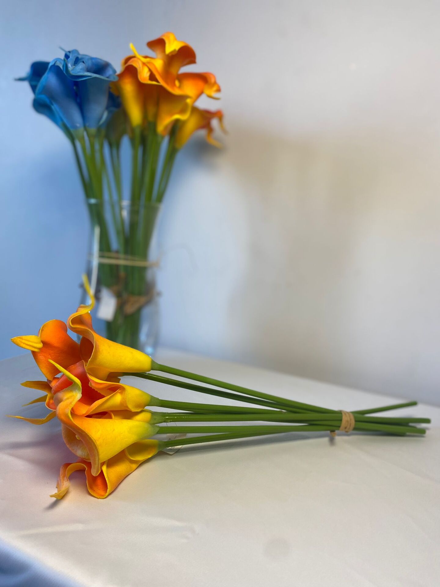 'Islak Gala Çiçeği Turuncu Buket(8 adet)