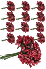 'Kırmızı Pıtırcık Cipso Nikah Şekeri Süsleme Tohumu(144 adet)