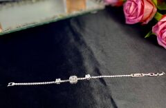 'Özel Tasarım 3 Taşlı Çelik Bileklik