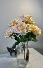 'Özel Tasarım Gül Buketi Turuncu (9 adet)