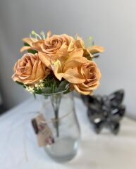 'Özel Tasarım Gül Buketi Turuncu(4 adet)
